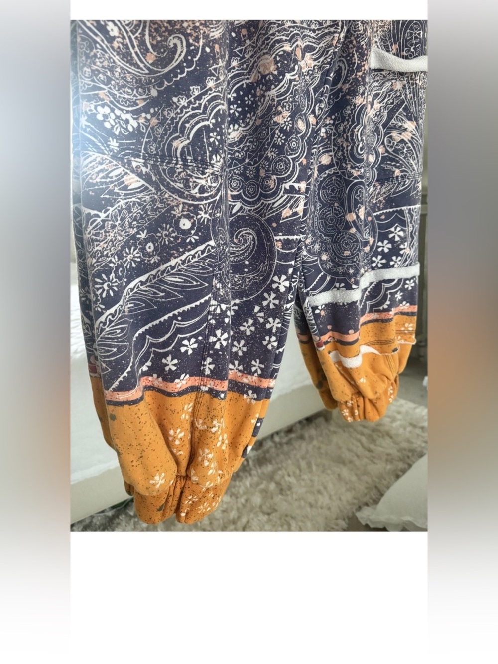 Free People Harem Jogger Deep Sea Combo Small NWT - Picture 5 of 6